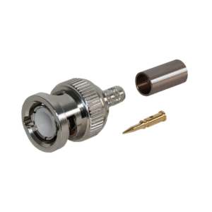 CONECTOR BNC MACHO CRIMP. RG58/LMR195